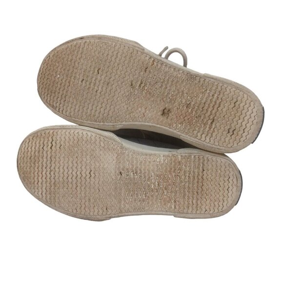 ✅Sperry Top Sider Canvas Shoe Youth Sz 13.5 EU 31.5 SP-Ollie Boat Sneakers Grey - Picture 3 of 8